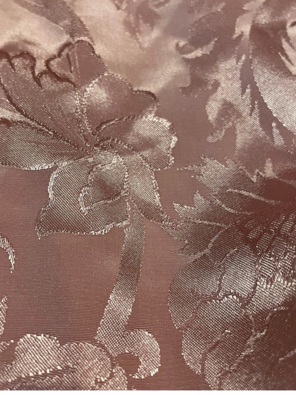 Vintage Victoria's Secret Gold Label Pink Jacquard Satin sleep shirt Gown Small - Picture 8 of 9